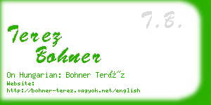 terez bohner business card